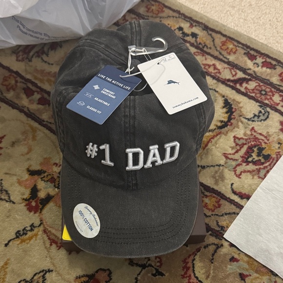 Tommy Bahama Black #1 Dad Hat - Picture 3 of 5
